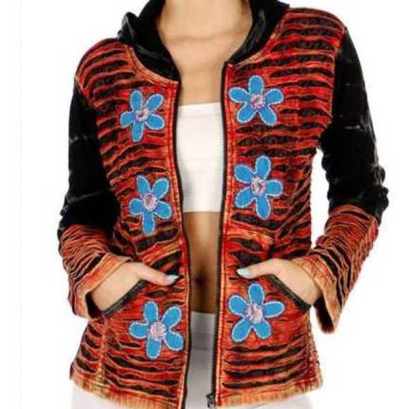 Women's Hoodie – Floral Print with Drop Shoulders